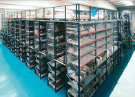Multi Level Industrial Rack Supported Mezzanine Rack With Wire Mesh Guard