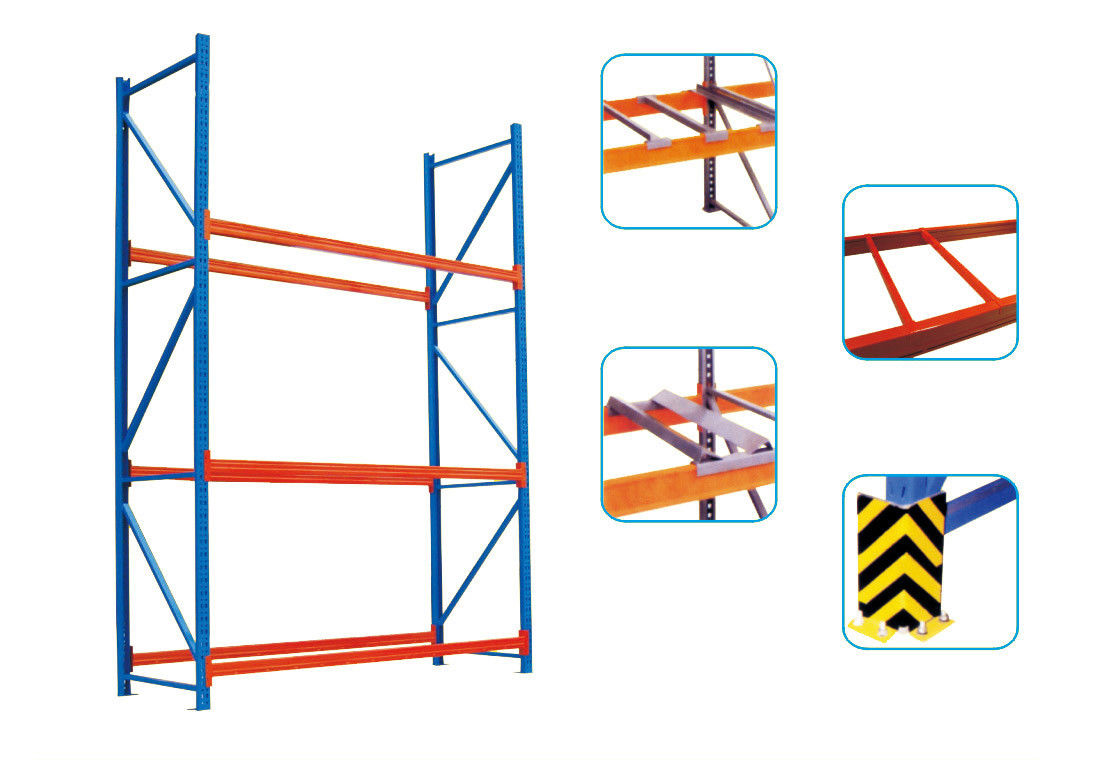 Rack di stoccaggio pesanti con finitura di vernice in polvere