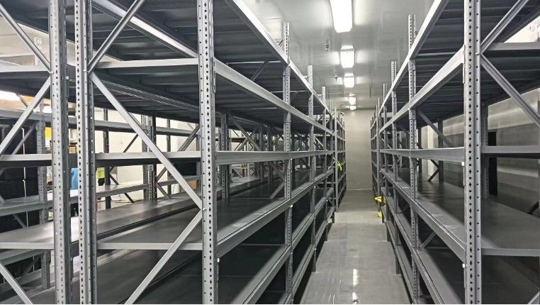 2-8 Strato di scaffalatura in acciaio leggero con buco a farfalla capacità di carico fino a 500 kg/livello