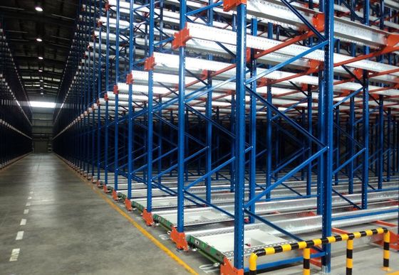 Sistema di stoccaggio per navette industriali su misura con trave in acciaio ad alta densità / rivetto in acciaio