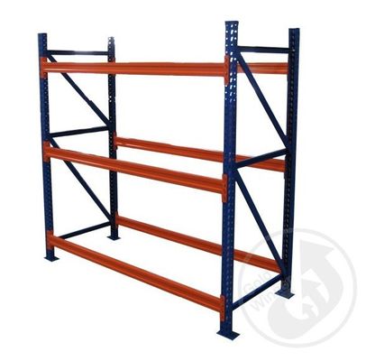 Rack di stoccaggio pesanti con finitura di vernice in polvere