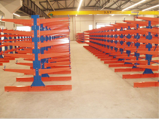 Scaffalature per pallet a cantilever in acciaio al carbonio a doppio lato