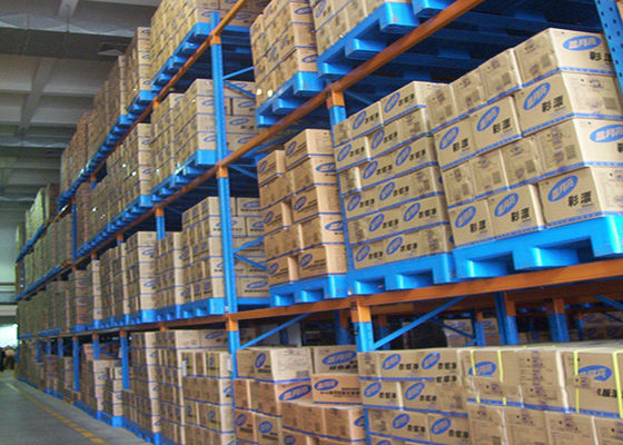 Scaffalature per magazzini pesanti in acciaio, scaffalature per pallet industriali per magazzini freddi