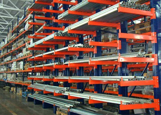 Doppia facciata strutturale di cantilever pallet Racking Heavy Duty Dimensioni personalizzate
