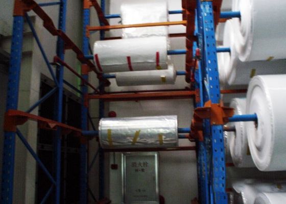 Struttura laminata a freddo Azionamento in acciaio in sistema di scaffalatura per l'archiviazione di oggetti di tipo tamburo