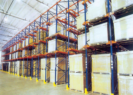 Acciaio Q235B Industrial Pallet Rack Ripiani, Drive Through Pallet Rack System