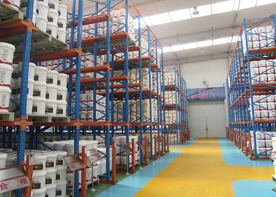 Produttori di scaffalature per pallet a trazione metallica Sistema di scaffalatura per magazzini di pallet 1500 kg/pallet
