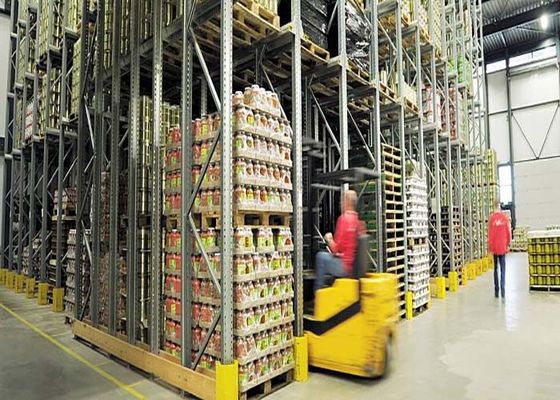Acciaio Q235B Industrial Pallet Rack Ripiani, Drive Through Pallet Rack System
