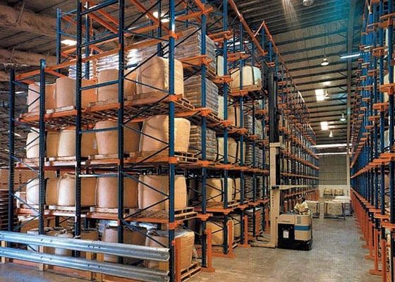 Produttori di scaffalature per pallet a trazione metallica Sistema di scaffalatura per magazzini di pallet 1500 kg/pallet