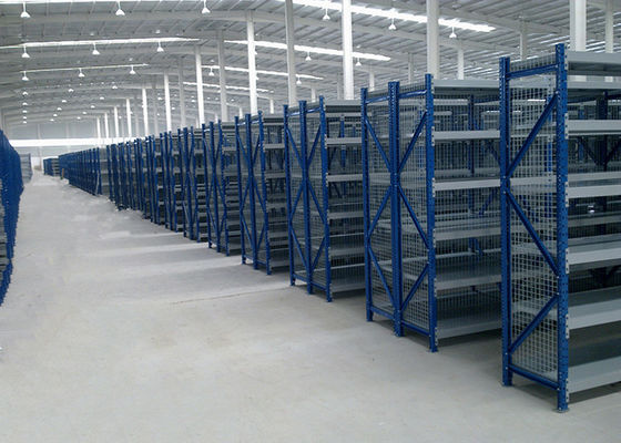 Sistema di scaffalatura per magazzini industriali leggeri Rivestimento in polvere Finitura 100kg-120kg/strato