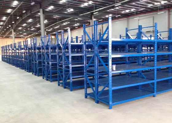 Sistema di scaffalatura per magazzini industriali leggeri Rivestimento in polvere Finitura 100kg-120kg/strato