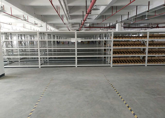 Rack di stoccaggio in acciaio industriale a più livelli ODM / OEM Rack pallet supportato Mezzanine