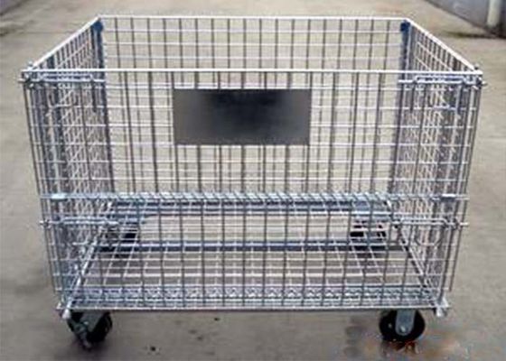Contenitore di filo di acciaio pieghevole, contenitore di filo industriale