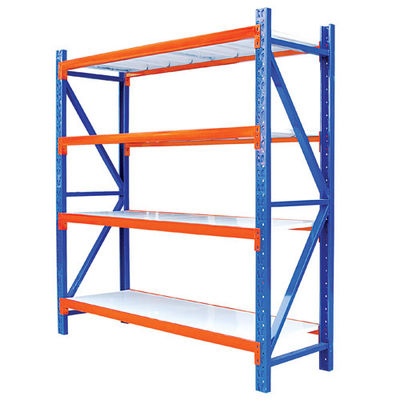 Sistema di scaffalature in acciaio a media portata, sistema di scaffalatura regolabile per magazzini