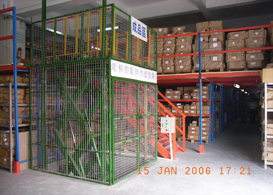 Rack supportati Mezzanine Industrial Steel Storage Racks laminati a freddo con cornici di scaffalatura