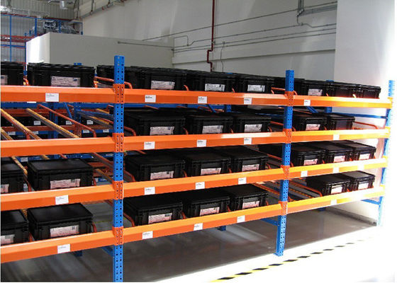 1000 kg/paletta Rack di stoccaggio in acciaio industriale Rack di flusso di gravità in magazzino