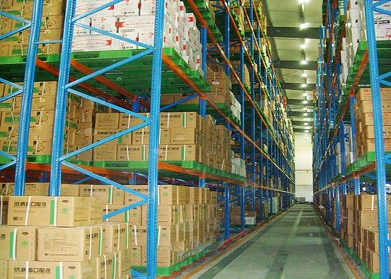 Sistema di stoccaggio regolabile per pallet pesanti in acciaio per magazzini