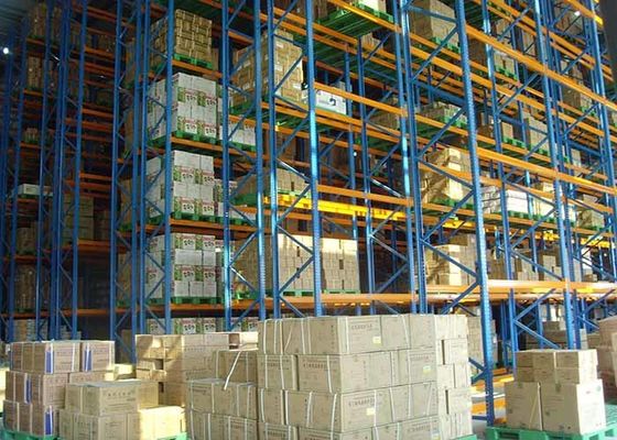 Sistema di stoccaggio regolabile per pallet pesanti in acciaio per magazzini