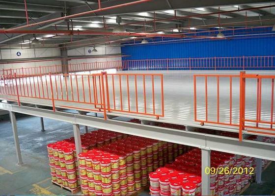Struttura in acciaio di sicurezza Pavimenti industriali a mezzanine, piattaforma di stoccaggio a mezzanine assemblata