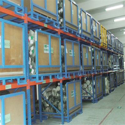 Q235 Gabbia a pallet impilabile Industria Contenitori di stoccaggio a maglia metallica