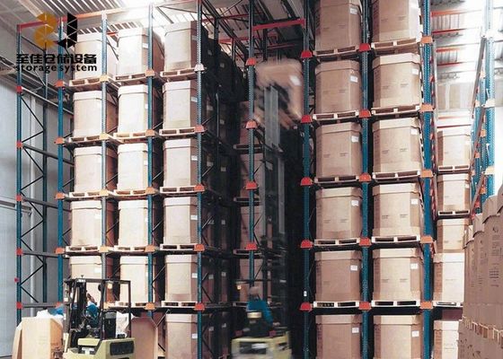Sistemi di ripiani industriali per bevande Rivestimento in polvere Ripiani a pallet a navata stretta