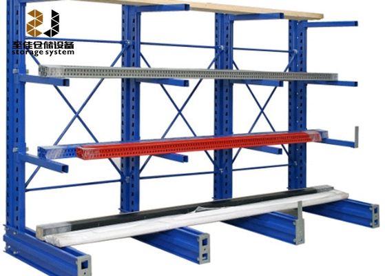 250-800 lbs Cantilever Pallet Racking Powder Coating Cantilever Rack