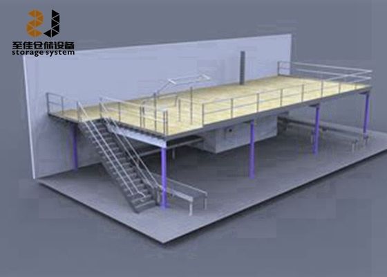 Sistemi di stoccaggio industriali multilivello pesanti Pavimenti mezzanini facili da assemblare