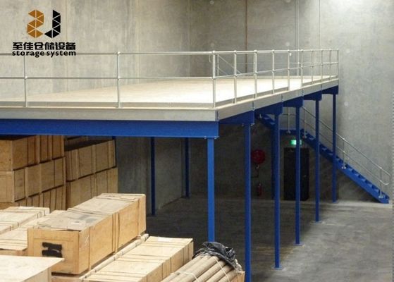 Struttura in acciaio di sicurezza Pavimenti industriali a mezzanine, piattaforma di stoccaggio a mezzanine assemblata