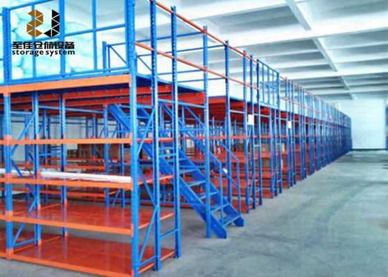 Sistemi di mezzanine metallo a 2 - 3 strati / scaffali di stoccaggio in acciaio