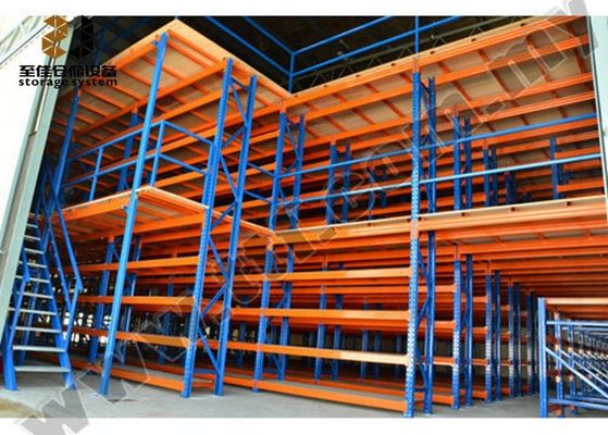 Sistemi di mezzanine metallo a 2 - 3 strati / scaffali di stoccaggio in acciaio