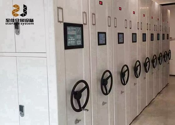 Settili strati di scaffalature mobili ad alta densità con serratura di sicurezza