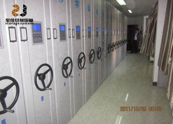 Settili strati di scaffalature mobili ad alta densità con serratura di sicurezza