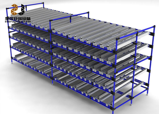 Rack di stoccaggio per metallo di magazzino di 4 livelli regolabili a più livelli ad alta efficienza
