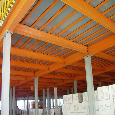 Palette di acciaio regolabile industriali da 3 m, di peso pesante, con rivestimento in polvere di pavimenti di mezzanine