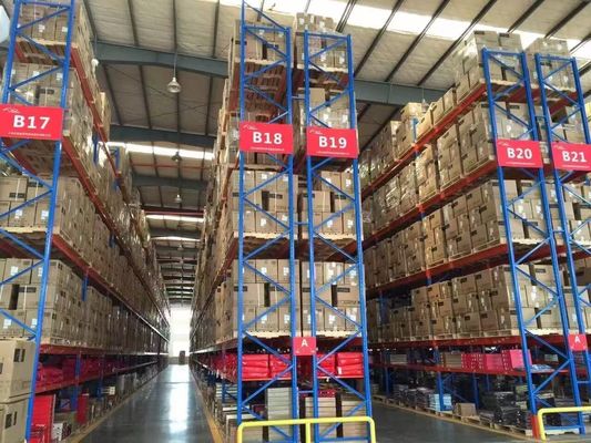 Organizzazione di magazzini pesanti con scaffalatura di stoccaggio pesante