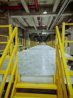 Piattaforma di sollevamento di travi a I per veicoli pesanti